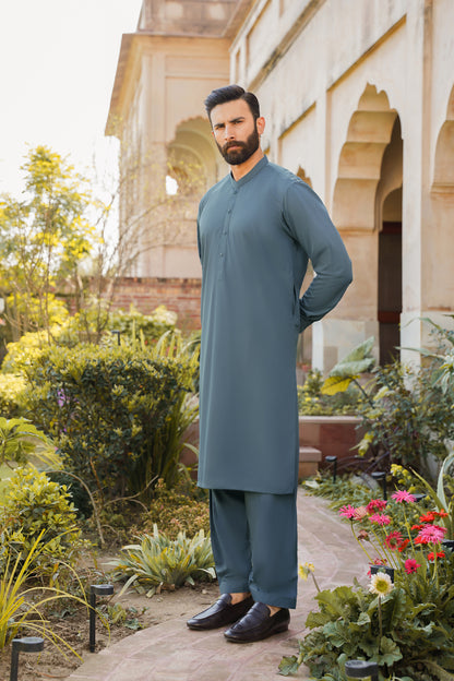SHALWAR KAMEEZ FOR MEN | ALPINE GREEN