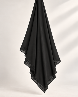 BLACK EMBELLISHED SHAWL