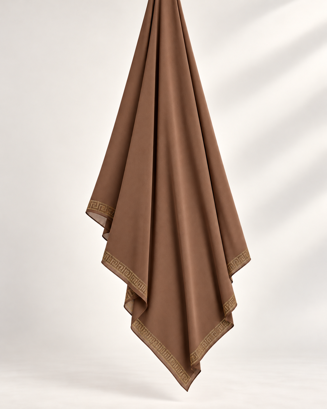 BROWN EMBELLISHED SHAWL