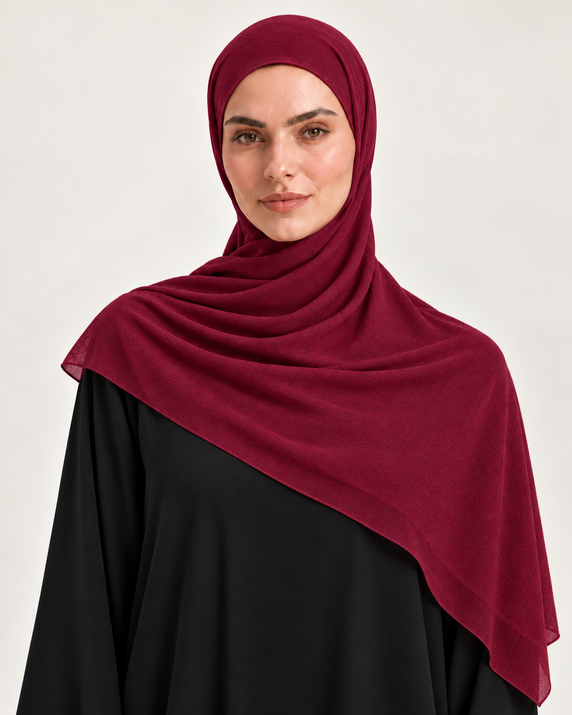 Burgundy Jersey Scarf