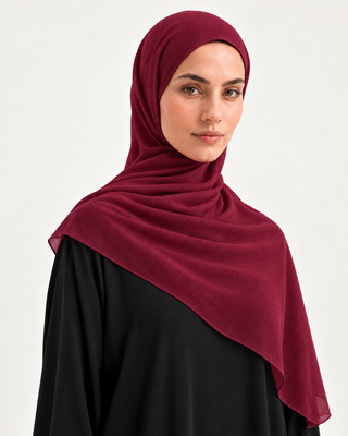 Burgundy Jersey Scarf
