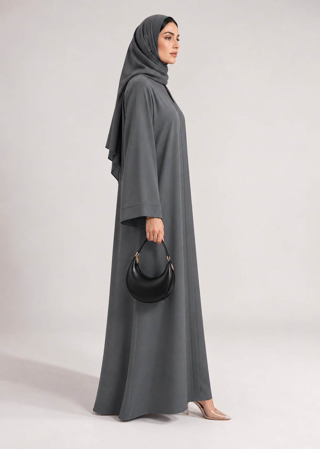 The Grey Column Abaya