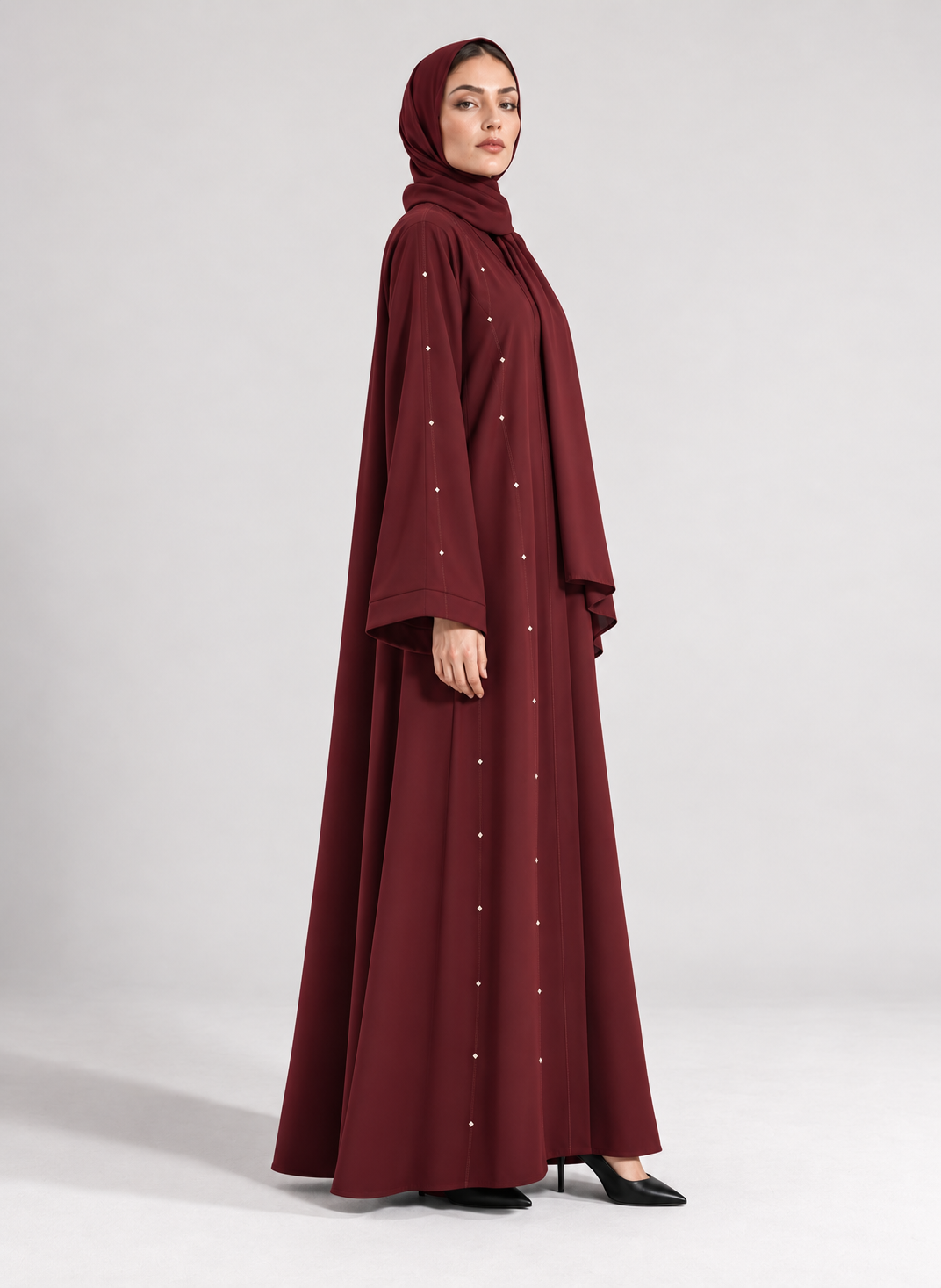 The Ruby Line Abaya