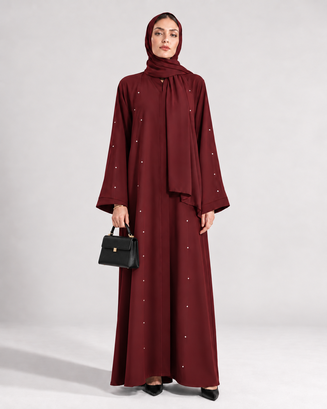 The Ruby Line Abaya