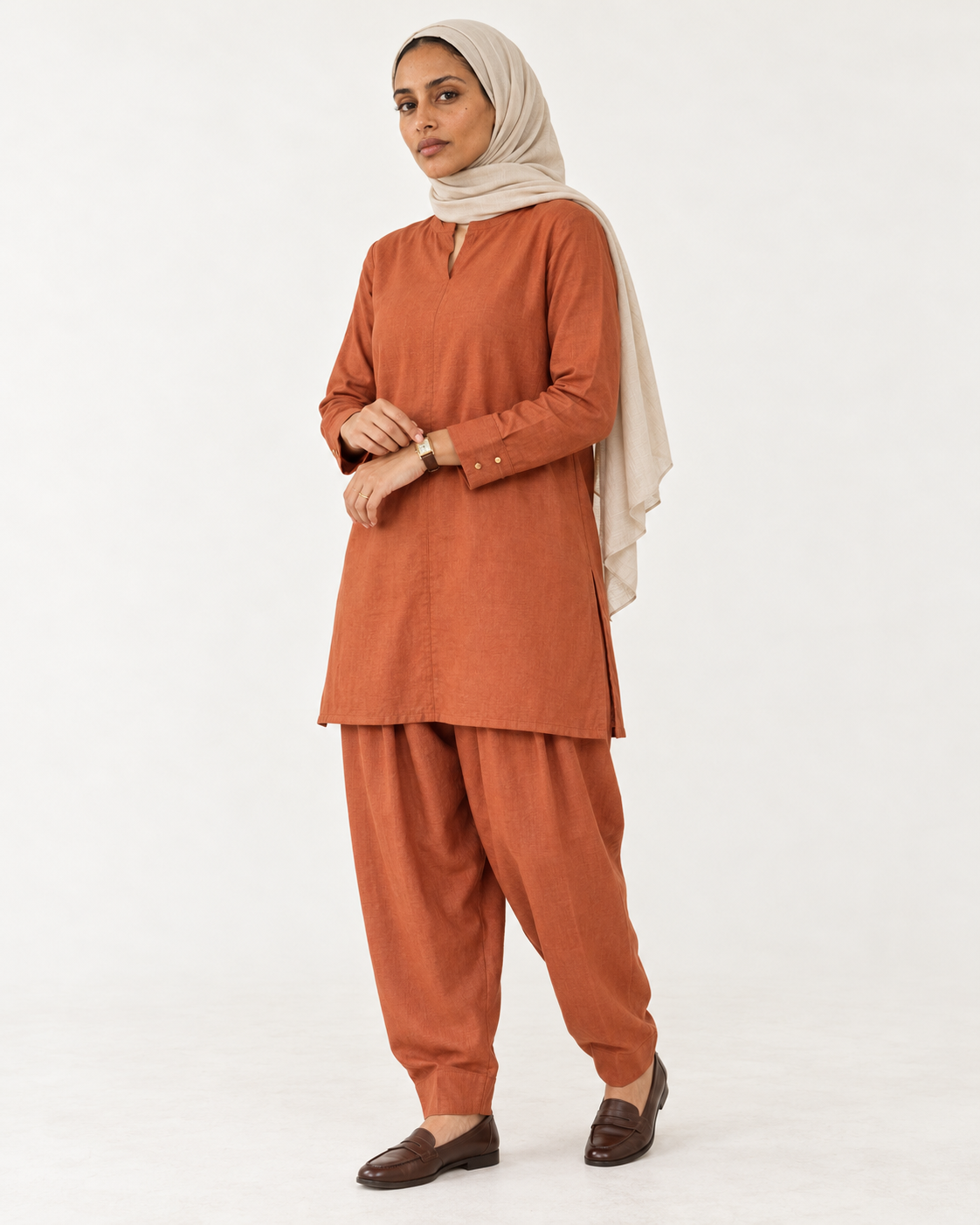 The Terracotta Tunic Set