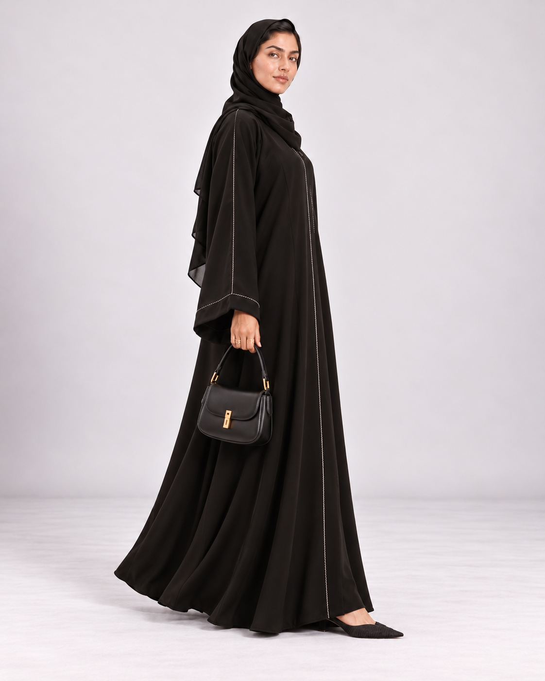 The Refined Stitch Abaya