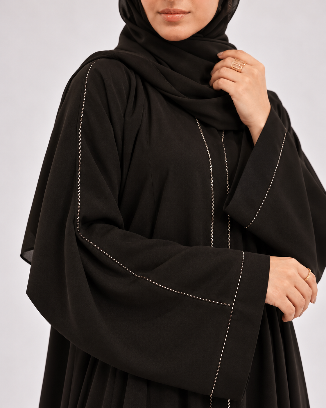 The Refined Stitch Abaya