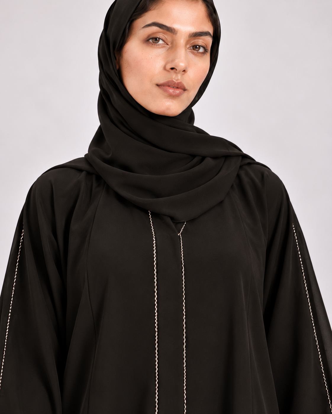 The Refined Stitch Abaya