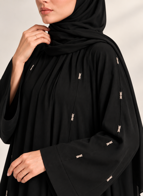 The Vertical Noir Abaya