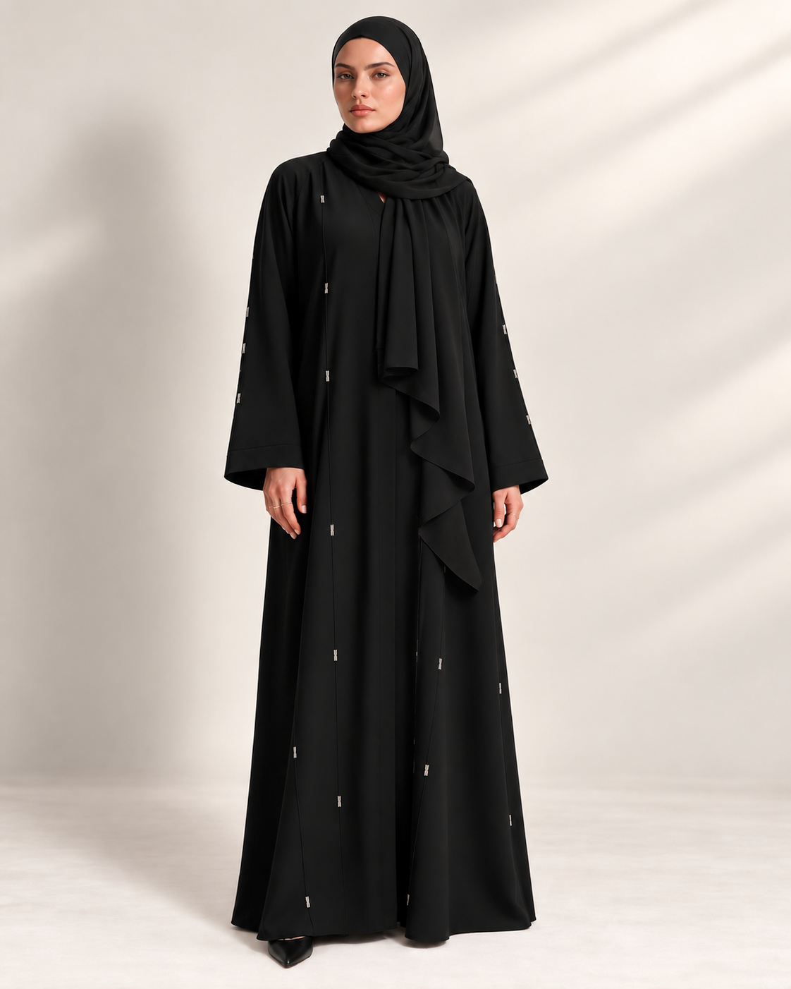 The Vertical Noir Abaya