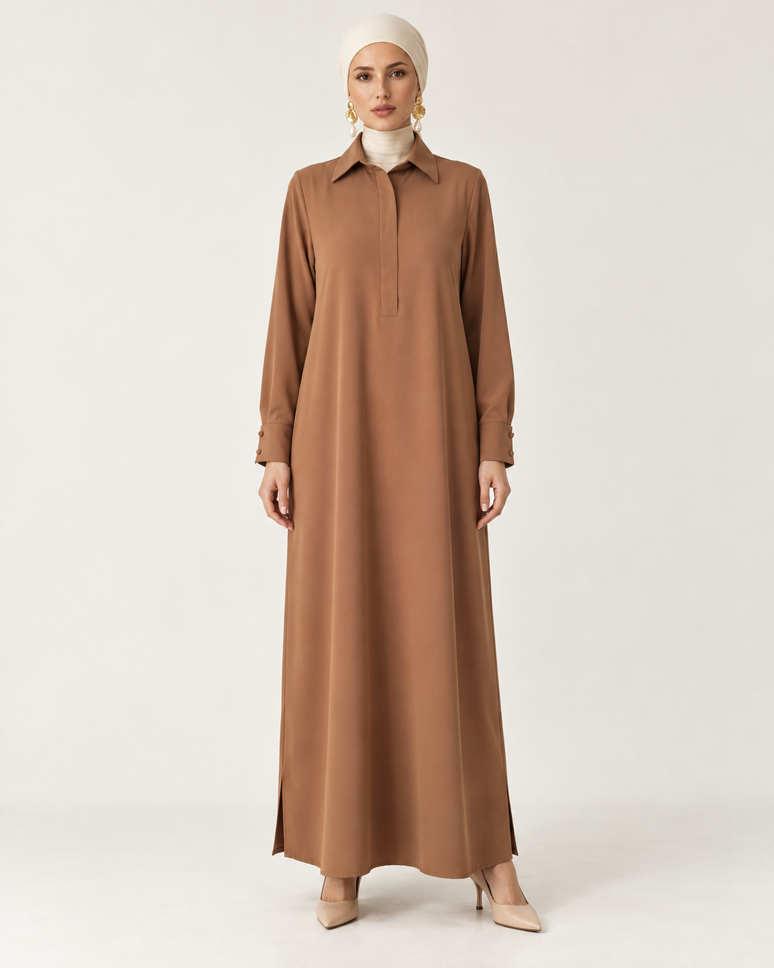 The Camel Shirt Dress