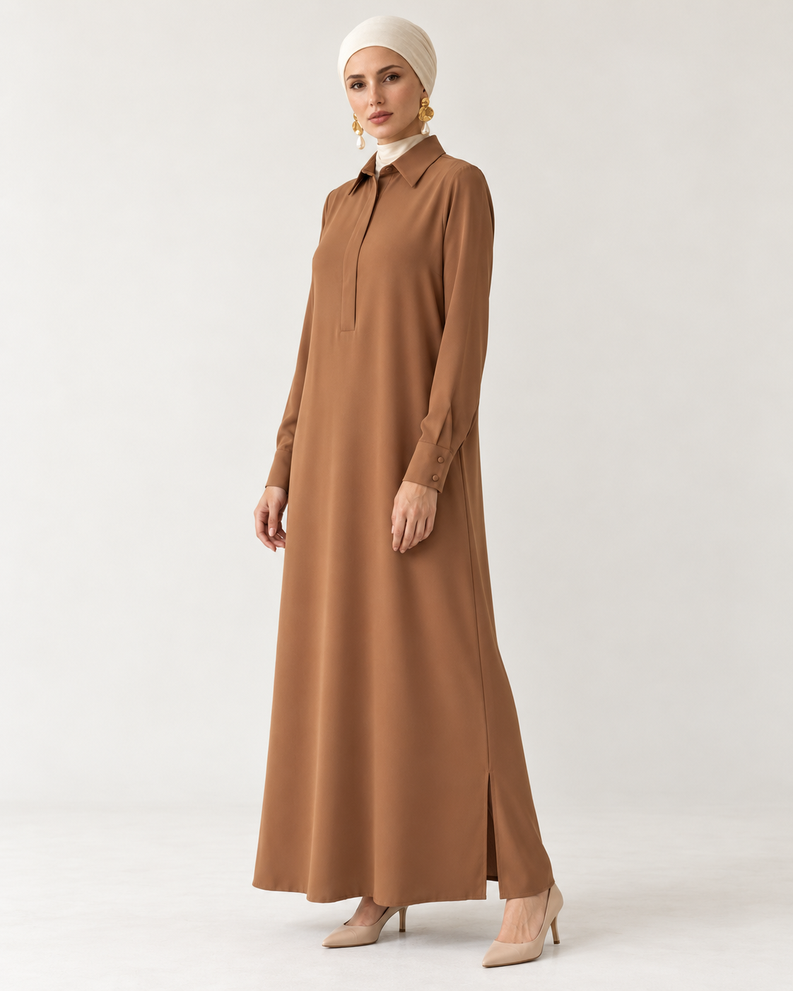 The Camel Shirt Dress