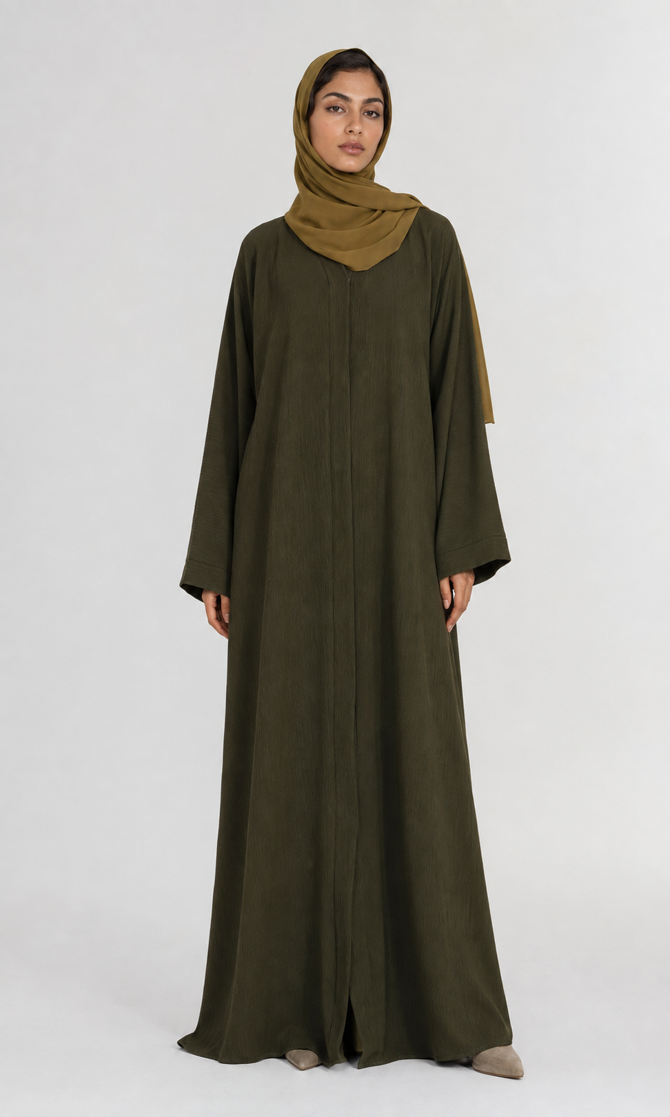 The Olive Fluid Abaya