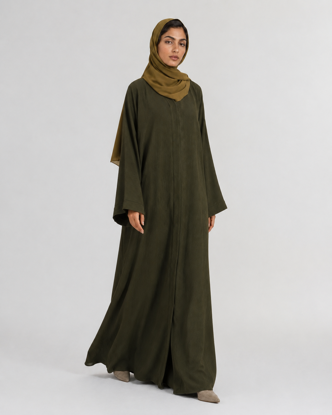 The Olive Fluid Abaya