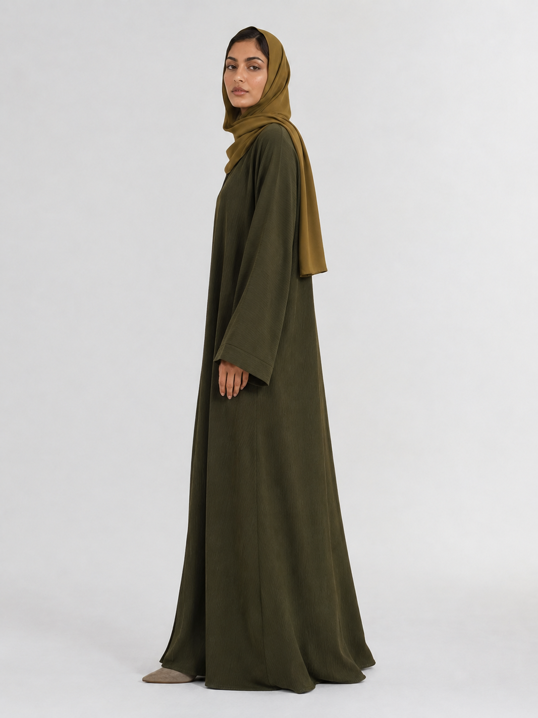 The Olive Fluid Abaya