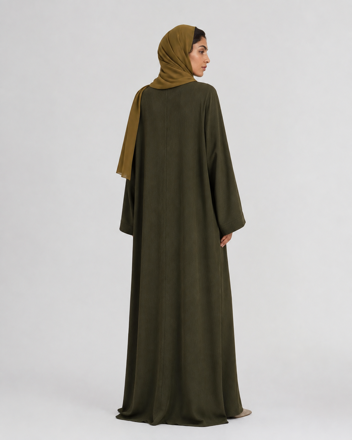 The Olive Fluid Abaya