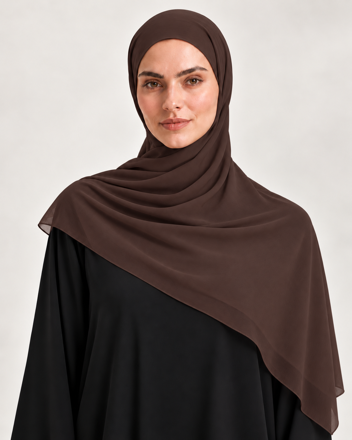 COCOA CHIFFON SCARF