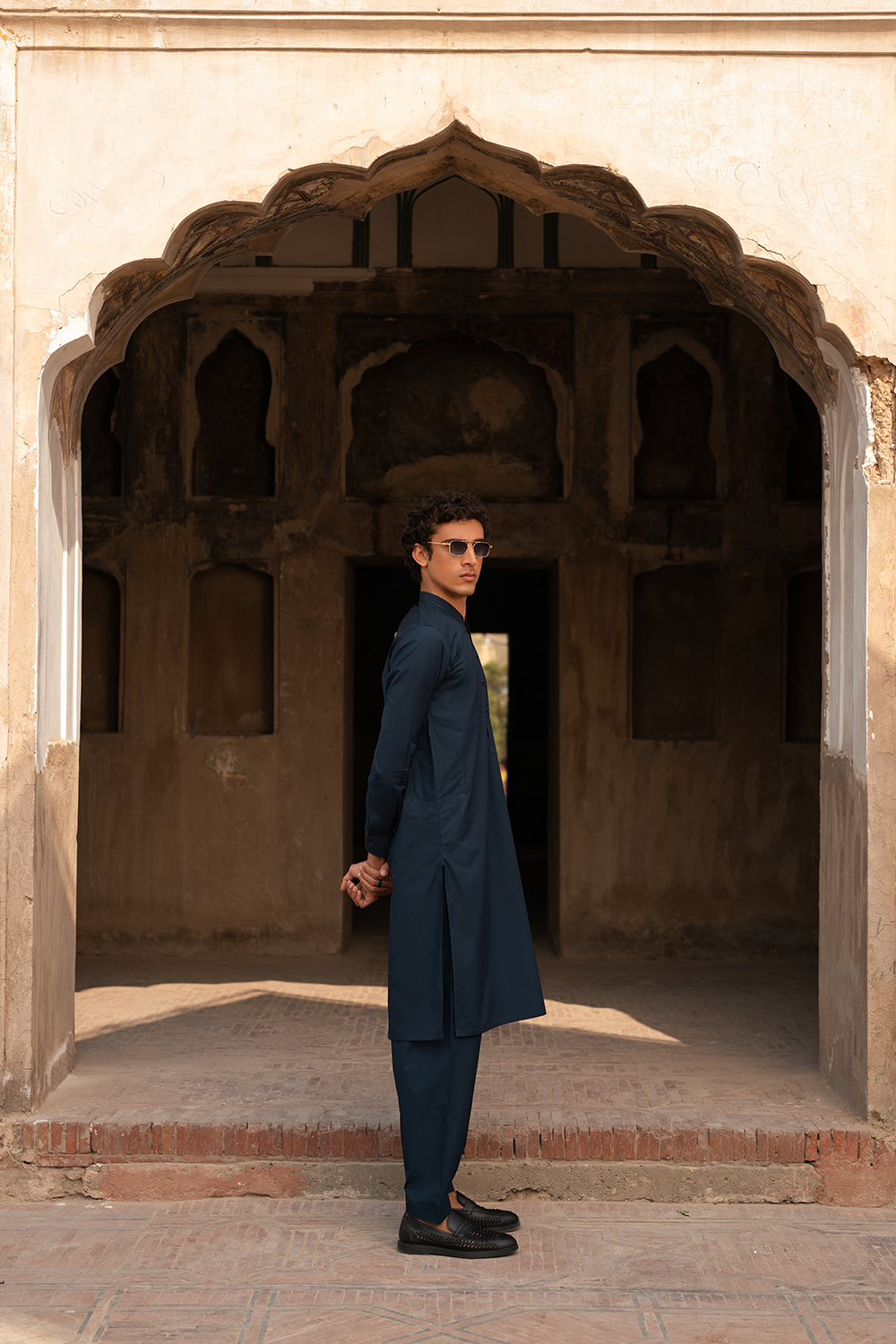 Navy Cotton | Shalwar Kameez