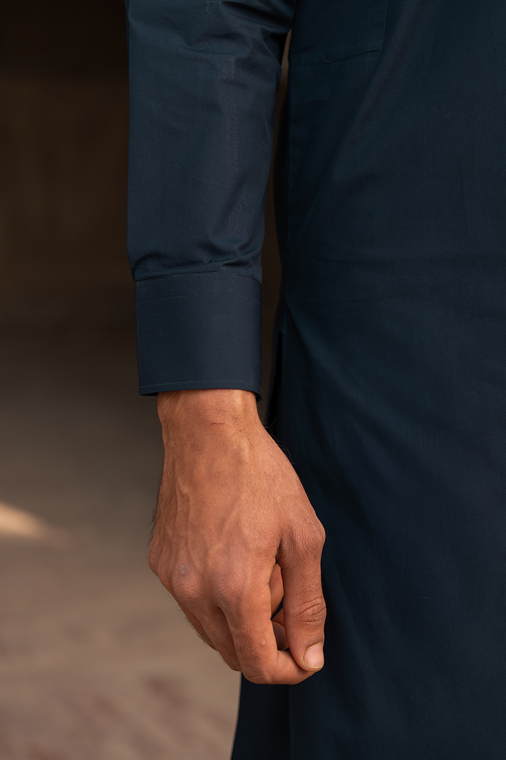 Navy Cotton | Shalwar Kameez