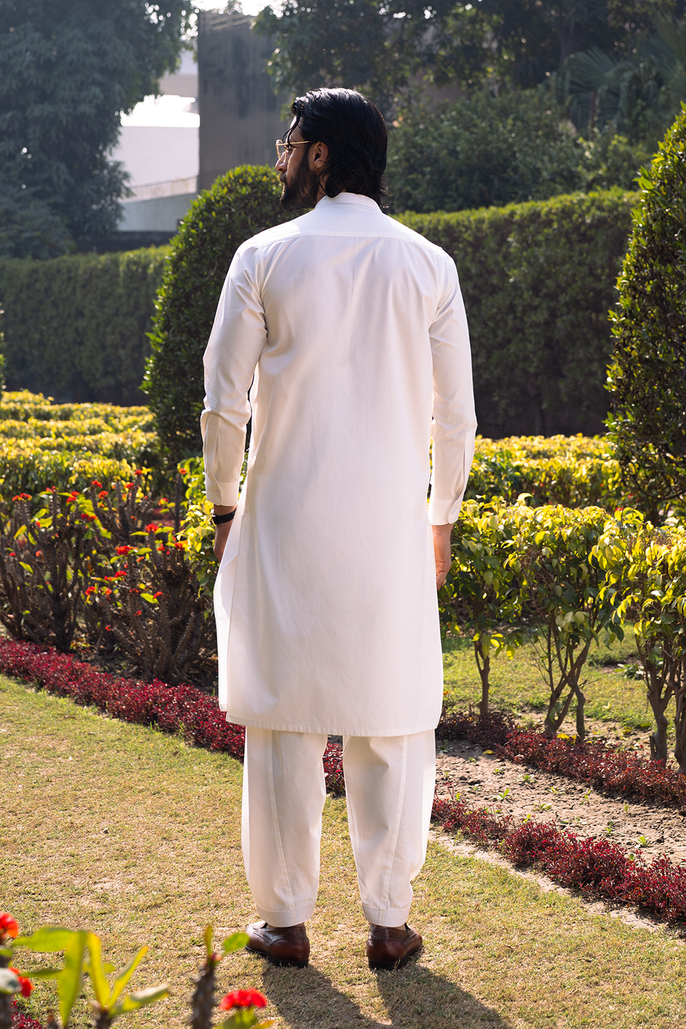 Off-White Cotton | Shalwar Kameez