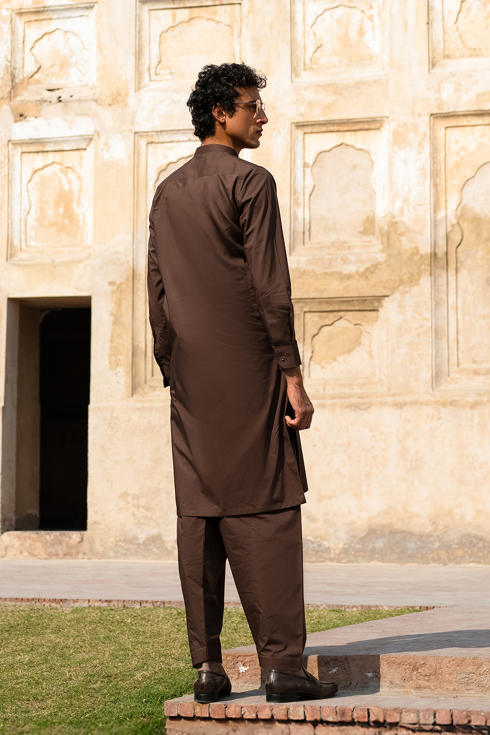 Brown Cotton | Shalwar Kameez