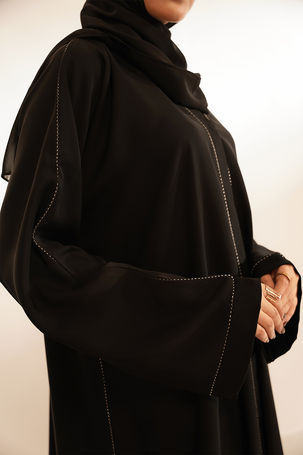 Wahj Abaya Set  | Buttoned Up