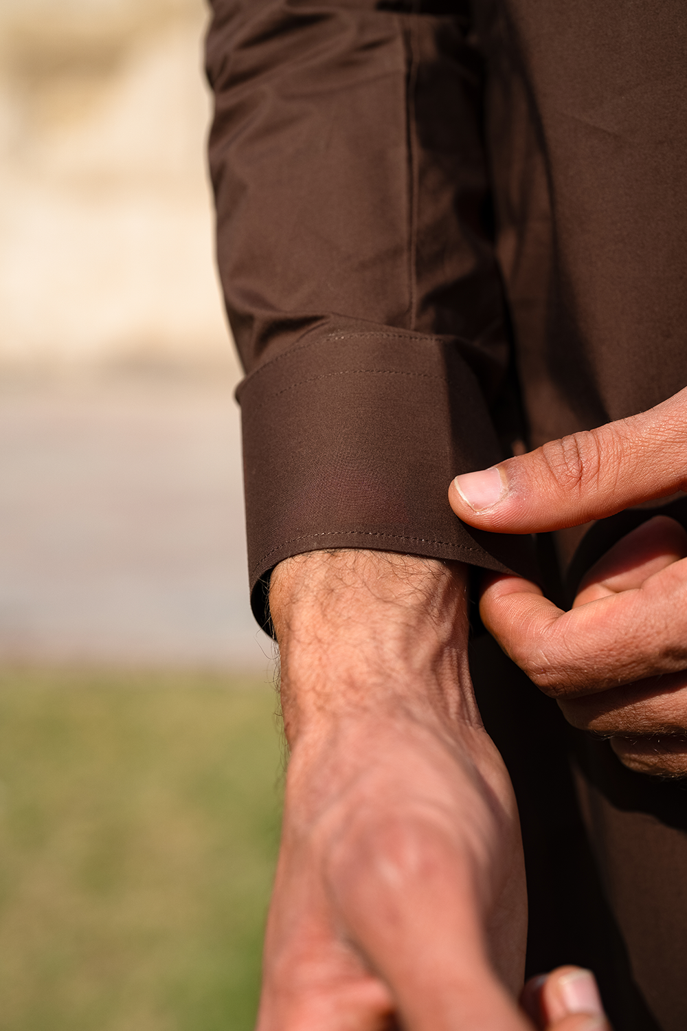 Brown Cotton | Shalwar Kameez