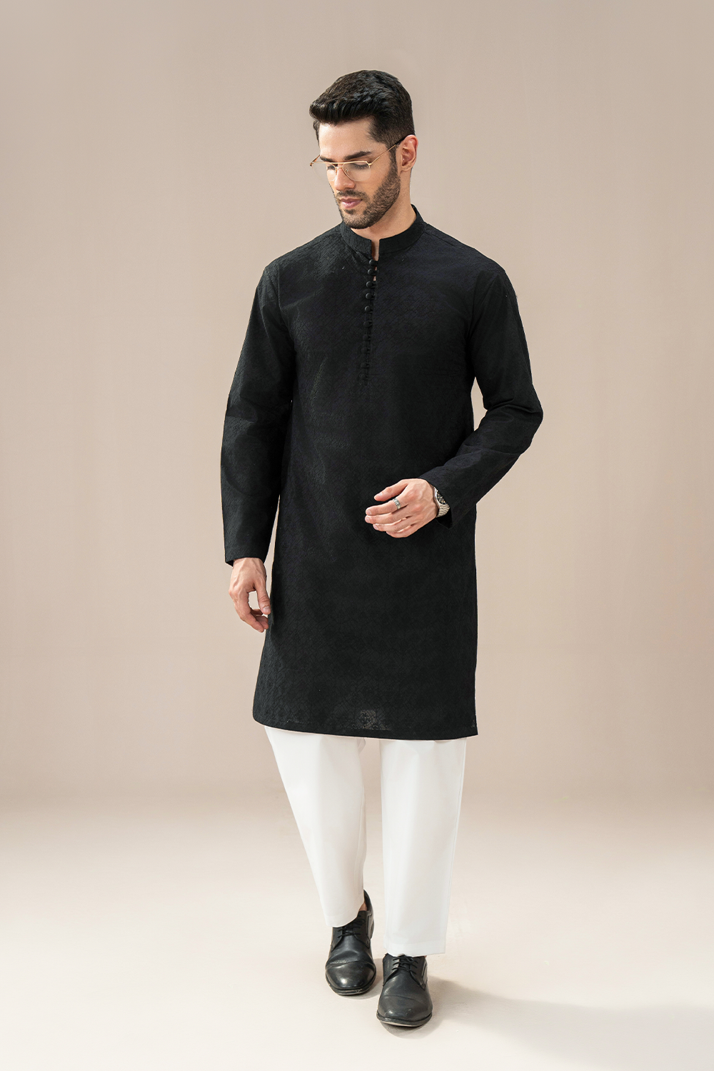 Black Chikankari | Kurta Trouser