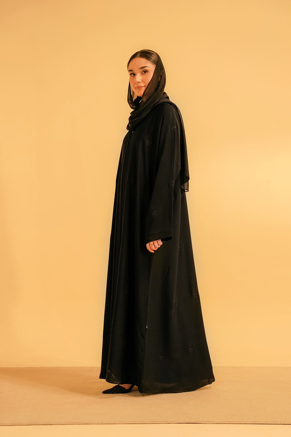 Embroidered Abaya | Black