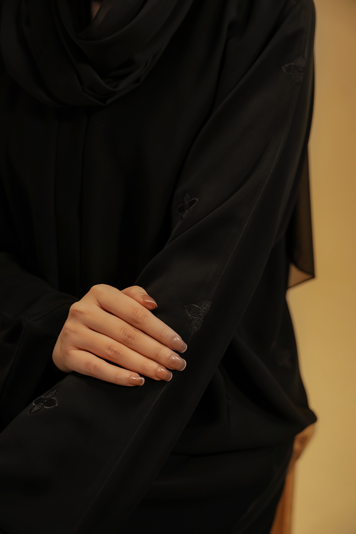 Embroidered Abaya | Black