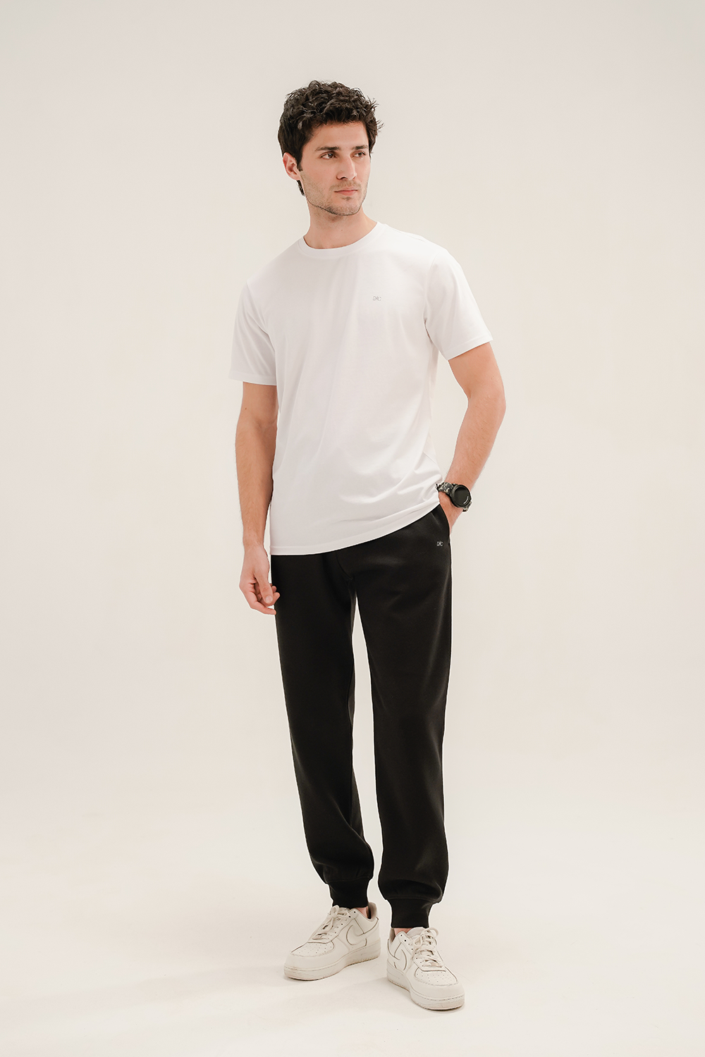 Men - Basic White T-Shirt