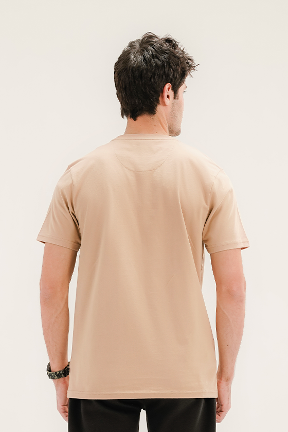 Men- Basic Beige T-Shirt