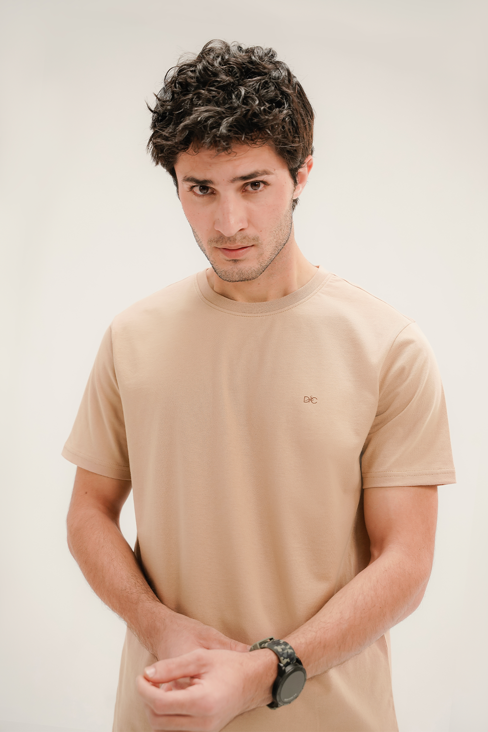 Men- Basic Beige T-Shirt