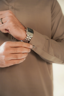 MEN SHALWAR KAMEEZ | AUBURN BROWN