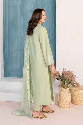 Embroidered 3PC | Mint Green