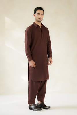 MEN SHALWAR KAMEEZ | DEEP MAROON