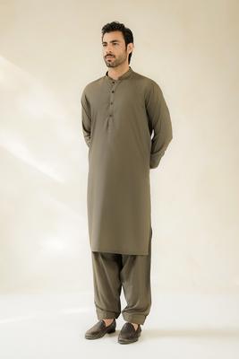 MEN SHALWAR KAMEEZ | MOSS GREEN
