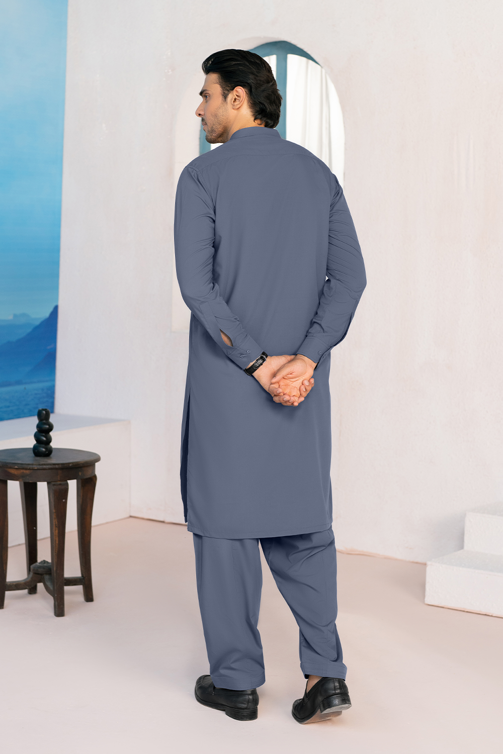 Shalwar Kameez | Slate Grey
