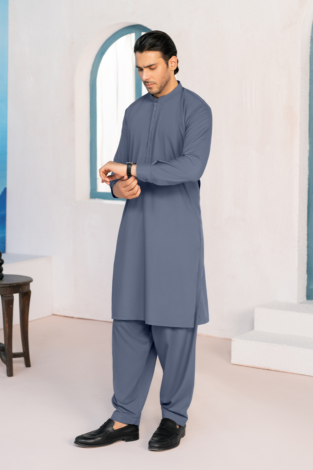 Shalwar Kameez | Slate Grey