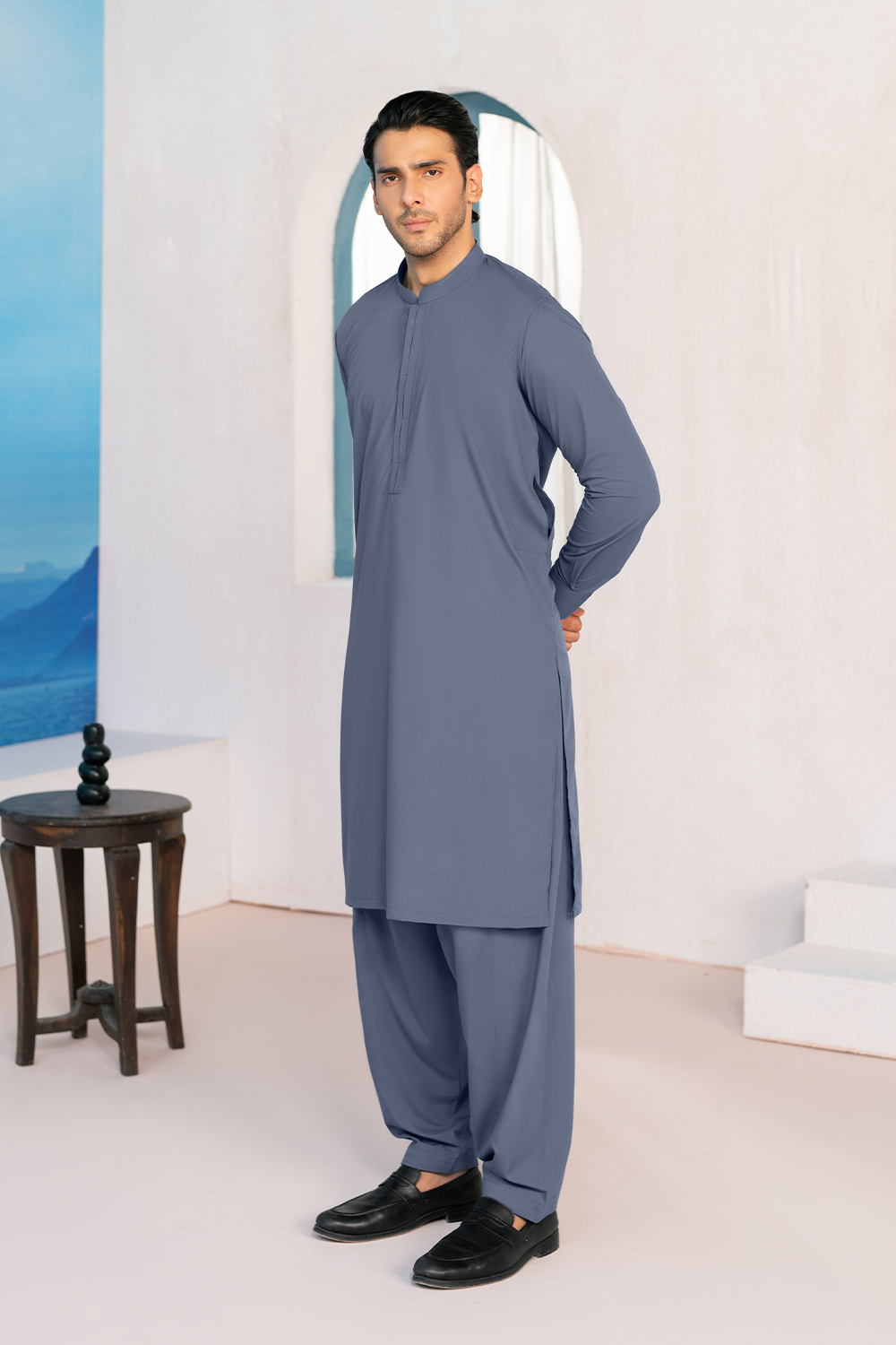 Shalwar Kameez | Slate Grey