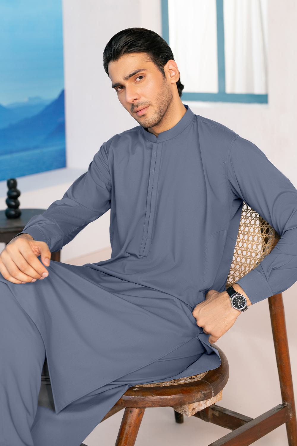 Shalwar Kameez | Slate Grey