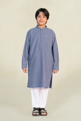 Boys - Kurta Trouser | Indigo Blue