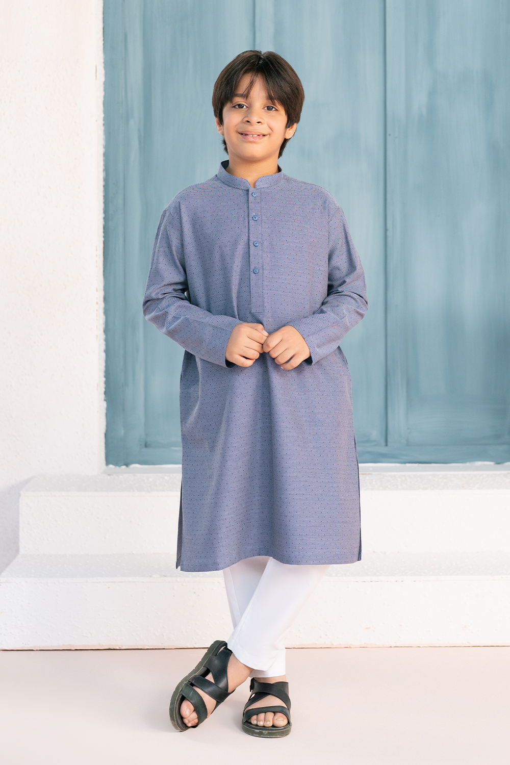 Indigo Blue | Kids - Kurta Trouser