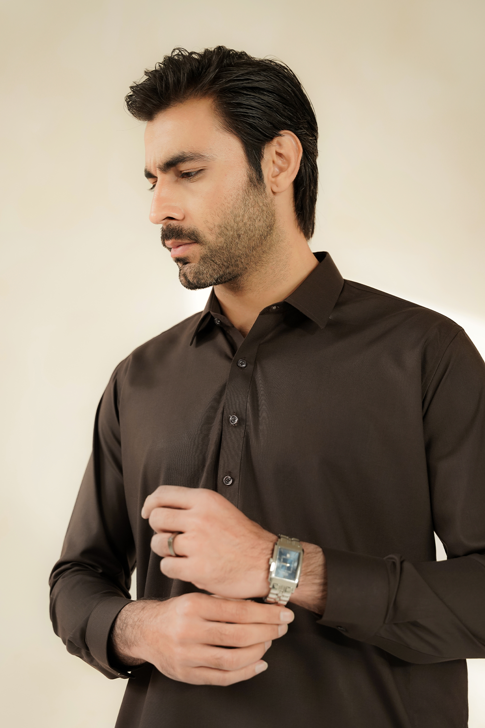 MEN SHALWAR KAMEEZ | COFFEE BROWN