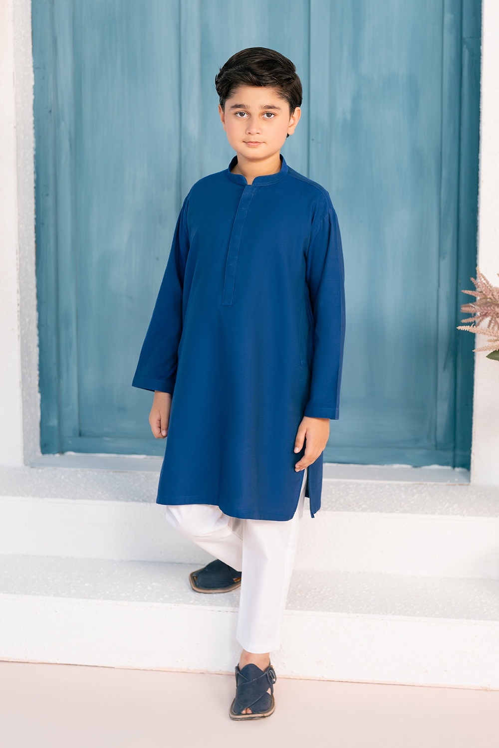 Royal Blue | Kids - Kurta Trouser
