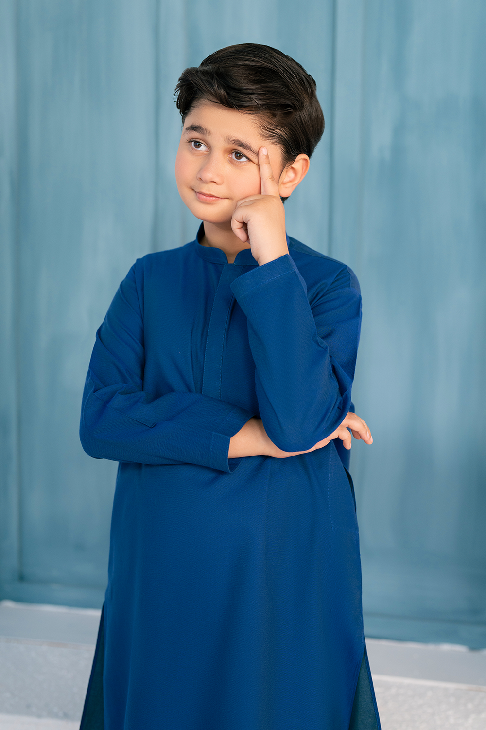 Royal Blue | Kids - Kurta Trouser