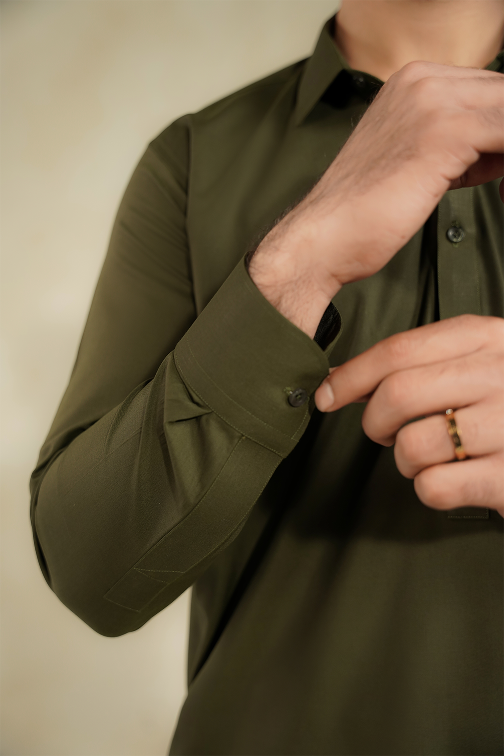 MEN SHALWAR KAMEEZ | REGAL OLIVE