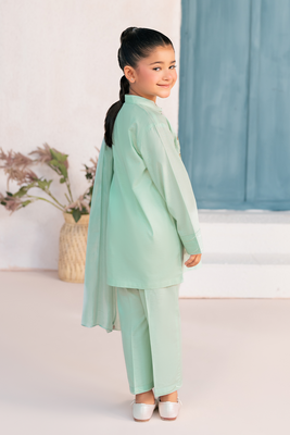 Embroidered 3PC | Seafoam