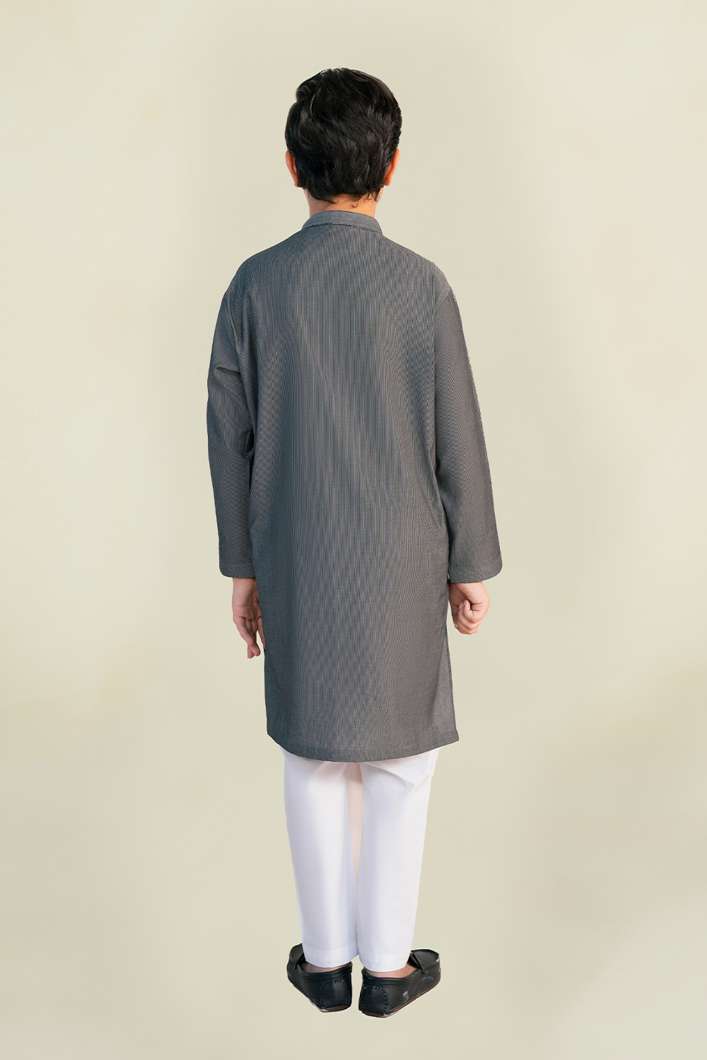 Boys - Kurta Trouser | Charcoal Grey