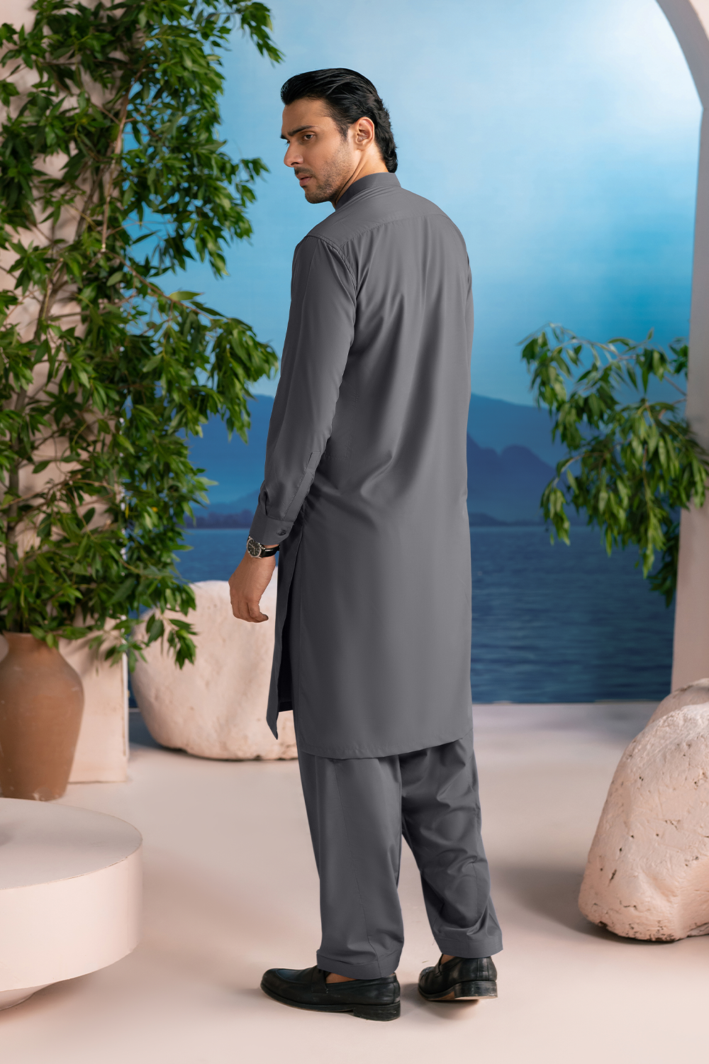 Shalwar Kameez | Slate Grey